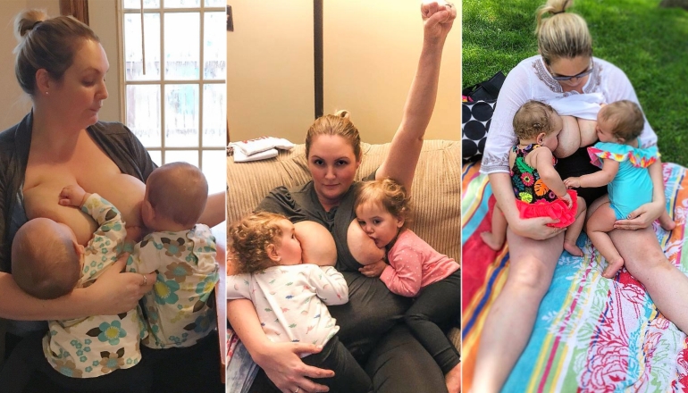 Mom’s Tandem Breastfeeding Photos Are Inspiring Thousands